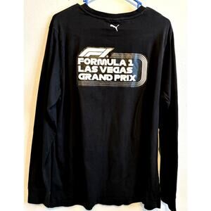 Puma Formula 1 Grand Prix Las Vegas 2024 Staff Long Sleeve Tee Shirt Mens L